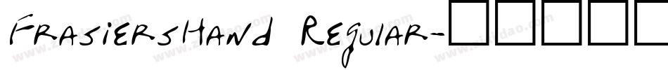 FrasiersHand Regular字体转换